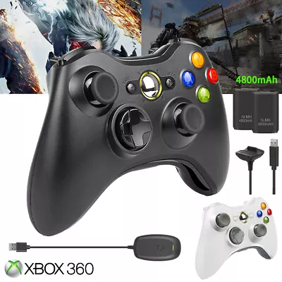  AU Wireless Controller For Microsoft XBOX 360 Windows 11 10 8 7 + Battery Packs • $32.99