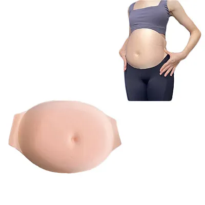 M Fake Belly Sponge Artificial Pregnancy Baby Lifelike Tummy Bump Actor Props • £21.31