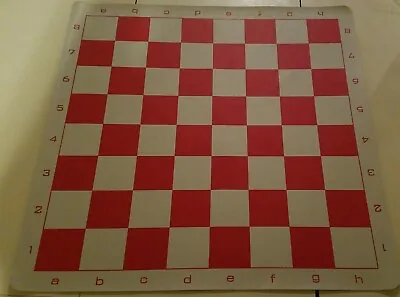 Red Vinyl Tournament Chess Board High Quality *new* • $14.99