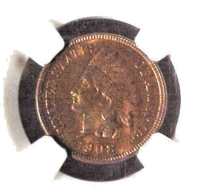 £522.66 • Buy United States Of America 1908-s Indian Head Cent Penny Certified Ngc Ms63 Rb