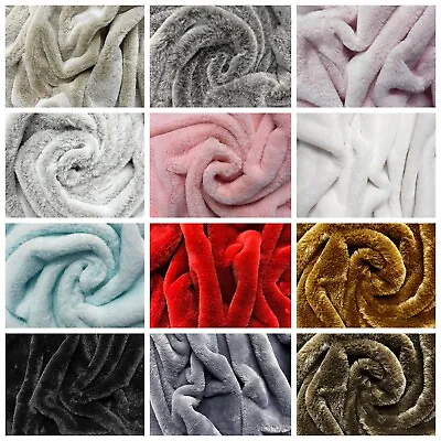 SHORT PILE Plush Faux Fur Fabric Soft Luxury Animal Material 150cm Wide • £134.99