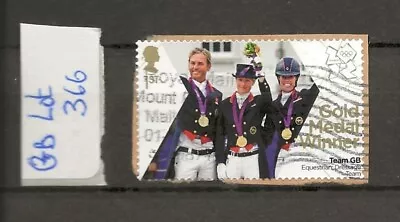 GB Stamps Lot 366 - 2012 Gold Medal - Equestrian Dressage Team - Used • £0.95
