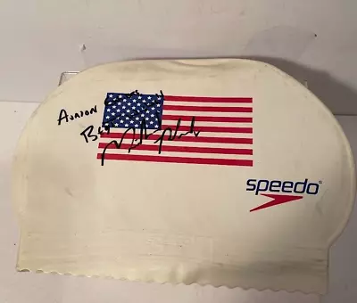 Authentic Michael Phelps Autographed Speedo Swim Cap Signed Dedicated 2006 • $150