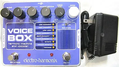 Used Electro-Harmonix EHX Voice Box Vocal Harmony Machine Vocoder Effects Pedal! • $199.99