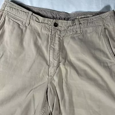 J. Crew Mens Khaki Broken In Flat Front 8  Inseam Chino Shorts - Size 36 • $9