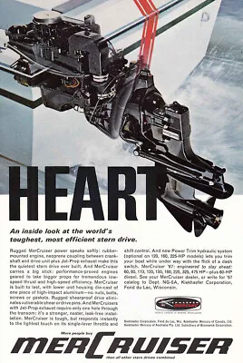 1967 MerCruiser: Heart Stern Drive Vintage Print Ad • $6.75
