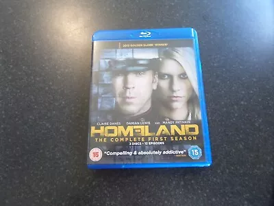 Homeland The Complete First Season Blu-ray 3 Disc Set In Excellent Cond L@@K!! • £1.39