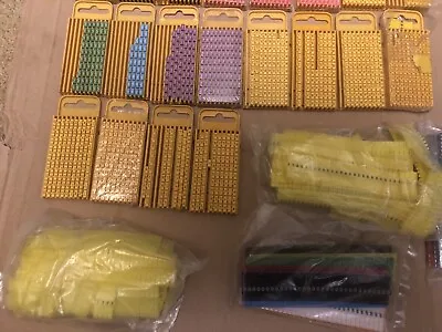 Hellermann Tyton Cable Markers Numbers And Letters As Job Lot  • £35