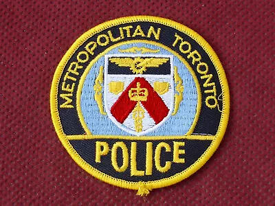 Canada - Canadian Police - Metropolitan Toronto Police Sleeve Patch - Rrr • $24.99