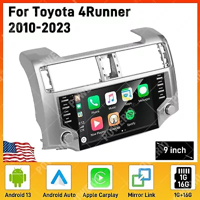 9'' Android 13 Stereo Radio GPS Navigation For Toyota 4Runner 2010-2023 Carplay • $245