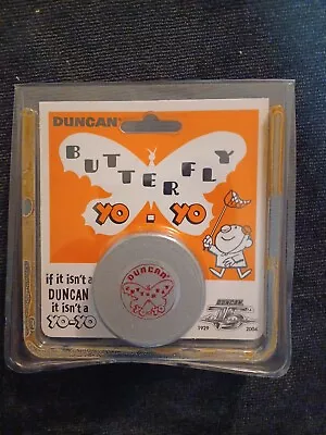 Duncan Butterfly Yo-Yo 2004 Silver 75th Anniversary Replica NIB NOS Vintage • $25