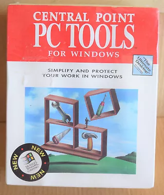 New Sealed In Box Vintage NOS Central Point PC Tools For Windows Version 1.0  • $9.99