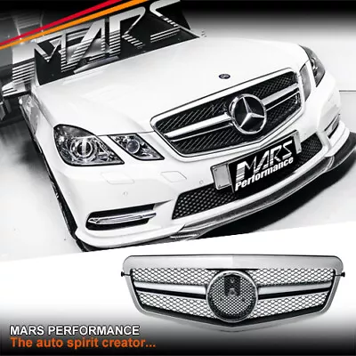 Silver AMG E63-S Style Bumper Bar Grill For Mercedes-Benz E-Class W212 09-13 • $299.99