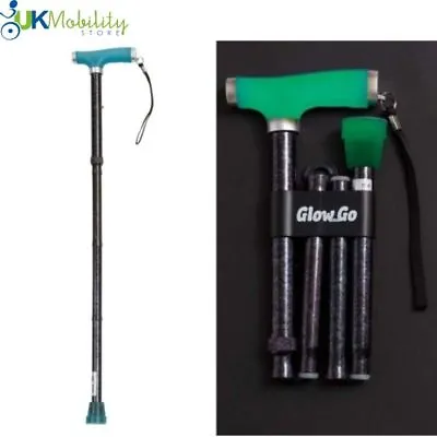Go And Glow Folding Walking Stick With Glow In Dark Gel Grip Handle  • £24.99