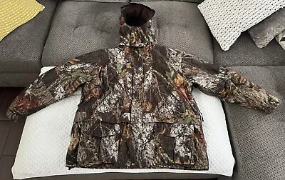 Cabelas Whitetail 4-in-1 Goretex Jacket Mossy Oak Break Up Camo 2XL Regular • $299