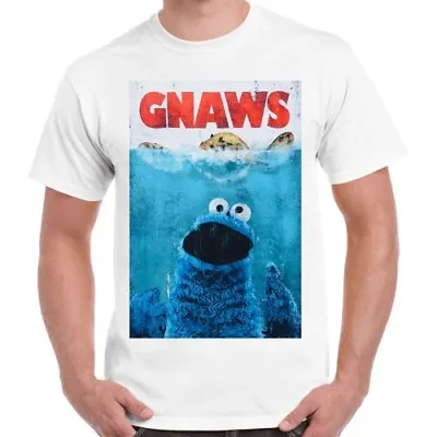 Sesame Street Cookie Monster Gnaws Vintage Cool Retro T Shirt 1742 • $7.90