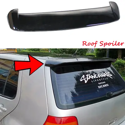 Rear Trunk Roof Spoiler Top Lip Wing Painted Black Fit For VW GTI Golf MK4 99-06 • $66.93