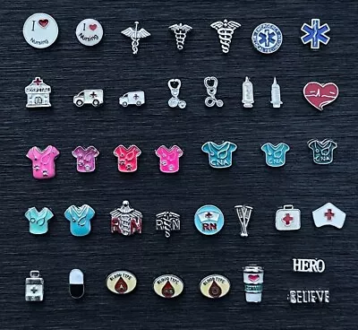 Floating Charms Nurse Medical Doctor For Glass Lockets • $2.50