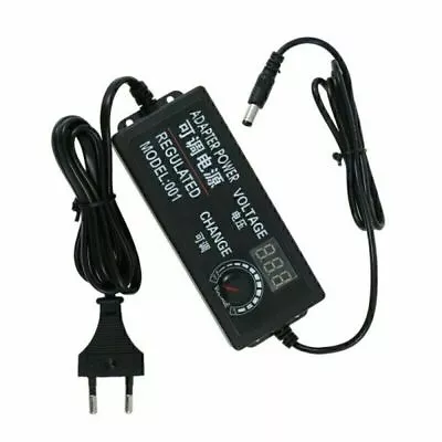 3v/24v Adjustable Electrical Power Supply Adapter Charger Variable Voltage AC/DC • £9.86