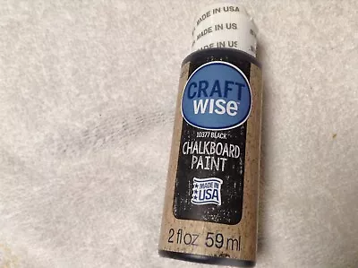 NEW  Craft Wise Chalkboard Paint Black Size 2 Oz FREE SHIPPING • $7.59
