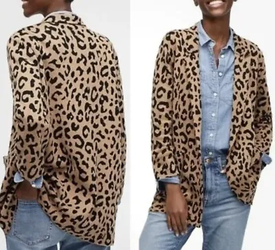 J. Crew Sophie Sweater Blazer Leopard S • $65