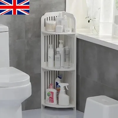 3 Tier White Corner Bath Shelf Shower Caddy Storage Rack Unit Organiser Stand UK • £11.95