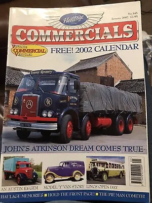 £4.50 • Buy Heritage Commercials Magazine January 2002 No.145 . First Edition New Format