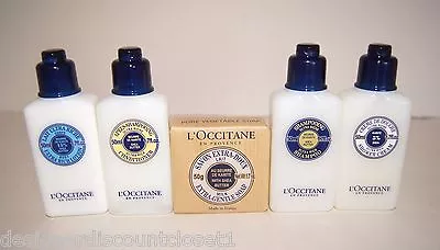 New L'OCCITANE 5 Pc Shea Butter Bath And Shower Travel Set Free Ship • $25.99