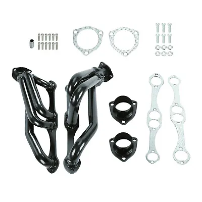 1xBlack Engine Swap SS Headers For Small Block Chevy Blazer S10 S15 2WD 350 V80b • $146.29