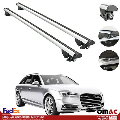 $139.90 • Buy Roof Rack Cross Bars For Audi A4 Wagon 2009-2016 Luggage Carrier Silver Aluminum