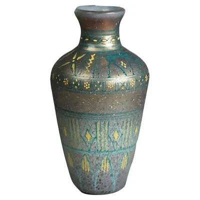Antique Mount Washington Egyptian Revival Figural Art Glass Vase Circa 1900 • $600