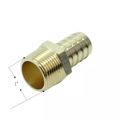 Brass Hose Barb Fitting 3/4  Hose Barbed X 3/4 NPT Pipe Male Adapter • $8.99