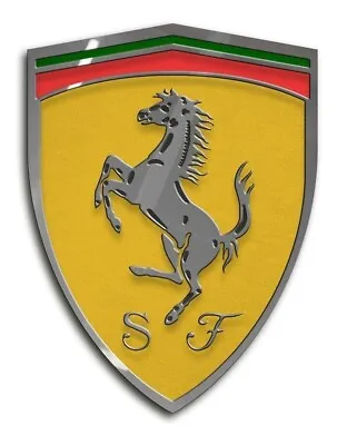 Badge Emblem Ferrari Shield Stainless Steel • $45