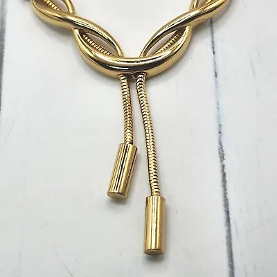 £24.83 • Buy Vintage Trifari Necklace Gold Tone Snake Chain