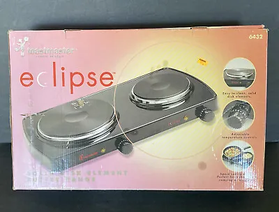 Toastmaster Buffet Range Double Burners Eclipse 6432 Easy To Clean New In Box • $39.95