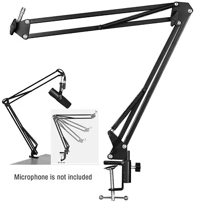 Microphone Stand Adjustable Microphone Suspension Boom Scissor Arm Mic Stand • $12.99