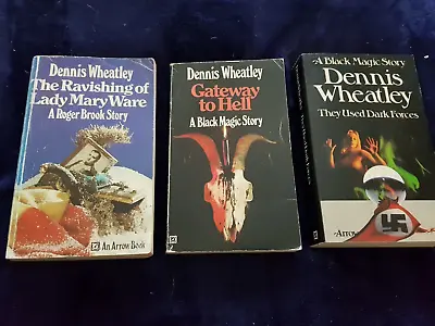 £2.97 • Buy 3 X CLASSIC DENNIS WHEATLEY BOOKS Inc GATEWAY TO HELL / THEY USED DARK FORCES