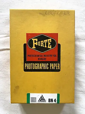 Vintage Darkroom Bromofort Forte BN4 Photo Paper 105x148 Unopened Box 100 Pcs • £18