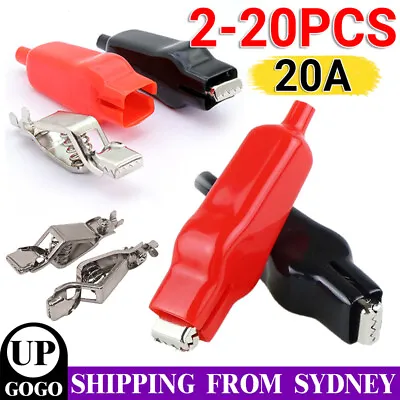 20A For Electrical Jumper Wire Clamp Voltage-Test Clip Sheathed Alligator Clip • $6.45