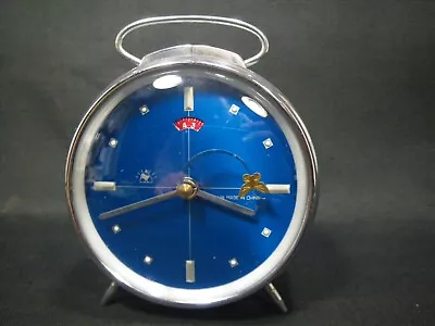 Vintage China Diamond Shanghai Animated Mechanical Windup Alarm Clock Butterfly • $69