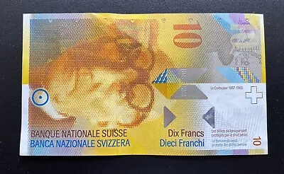10 Swiss Franc Banknote Le Corbusier • £8.82