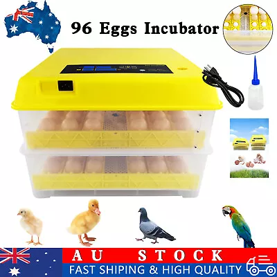 96 Eggs Digital Incubator LED Fully Automatic Turning Chicken Duck Poultry • $125.99