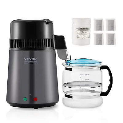 VEVOR Water Distiller 4L Water Purifier Countertop Stainless Steel Interior 750W • $78.99