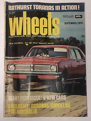Vintage Wheels Magazine September 1970 In Ok Condition  • $27.19