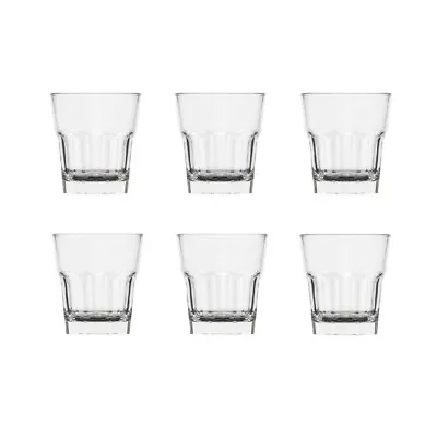 $54.95 • Buy NEW POLYSAFE ROCK DOF 350ml TUMBLER Polycarbonate Double Old Fashioned SET 6