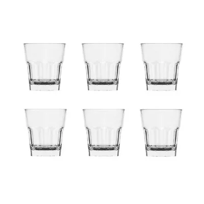 $54.95 • Buy NEW POLYSAFE ROCK DOF 350ml TUMBLER Polycarbonate Double Old Fashioned SET 6