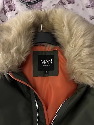 Man Fur Hood Parka Jacket S Used • £5