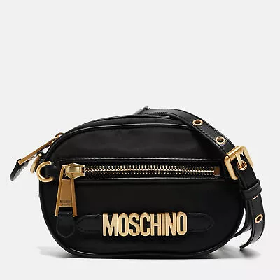 Moschino Black Nylon And Leather Belt Bag • $270.90