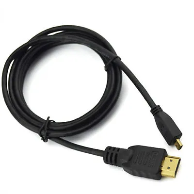 Premium 1 Meter Samsung Ativ Tab Micro Hdmi To Hdmi Video Out Cable Tv 3d  Go3 • £4.49