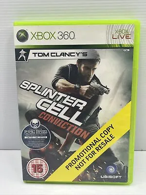 Tom Clancy's Splinter Cell Conviction Microsoft Xbox 360 Game PAL (PROMO COPY) • $20